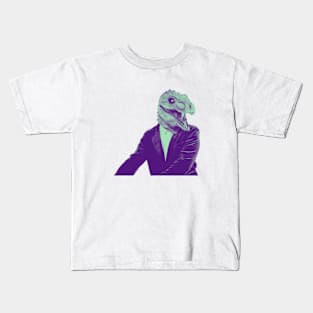 Lizard Head Man Kids T-Shirt